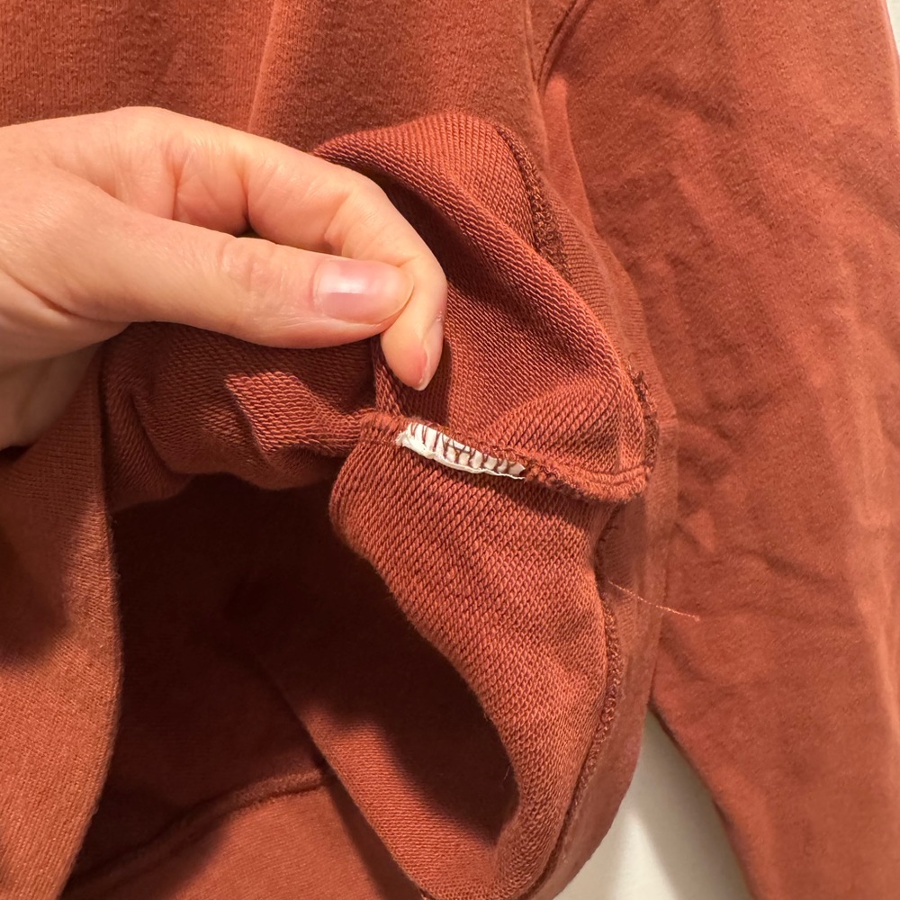 Fabletics Half Zip Rust/Terracota - image 4